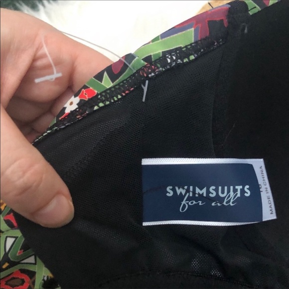 Swimsuits for All Tankini Swim Top Geo Print - Picture 10 of 12